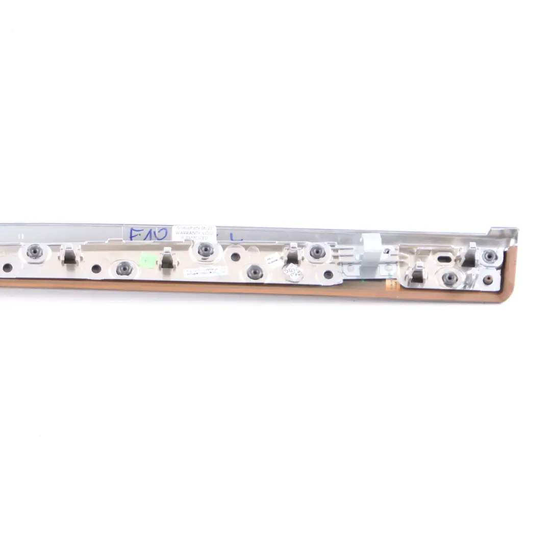 BMW F10 F11 Door Strip Decor Trim Rear Left N/S Cover Fine Wood Grain - SKU 7225527 - Part number 7225527