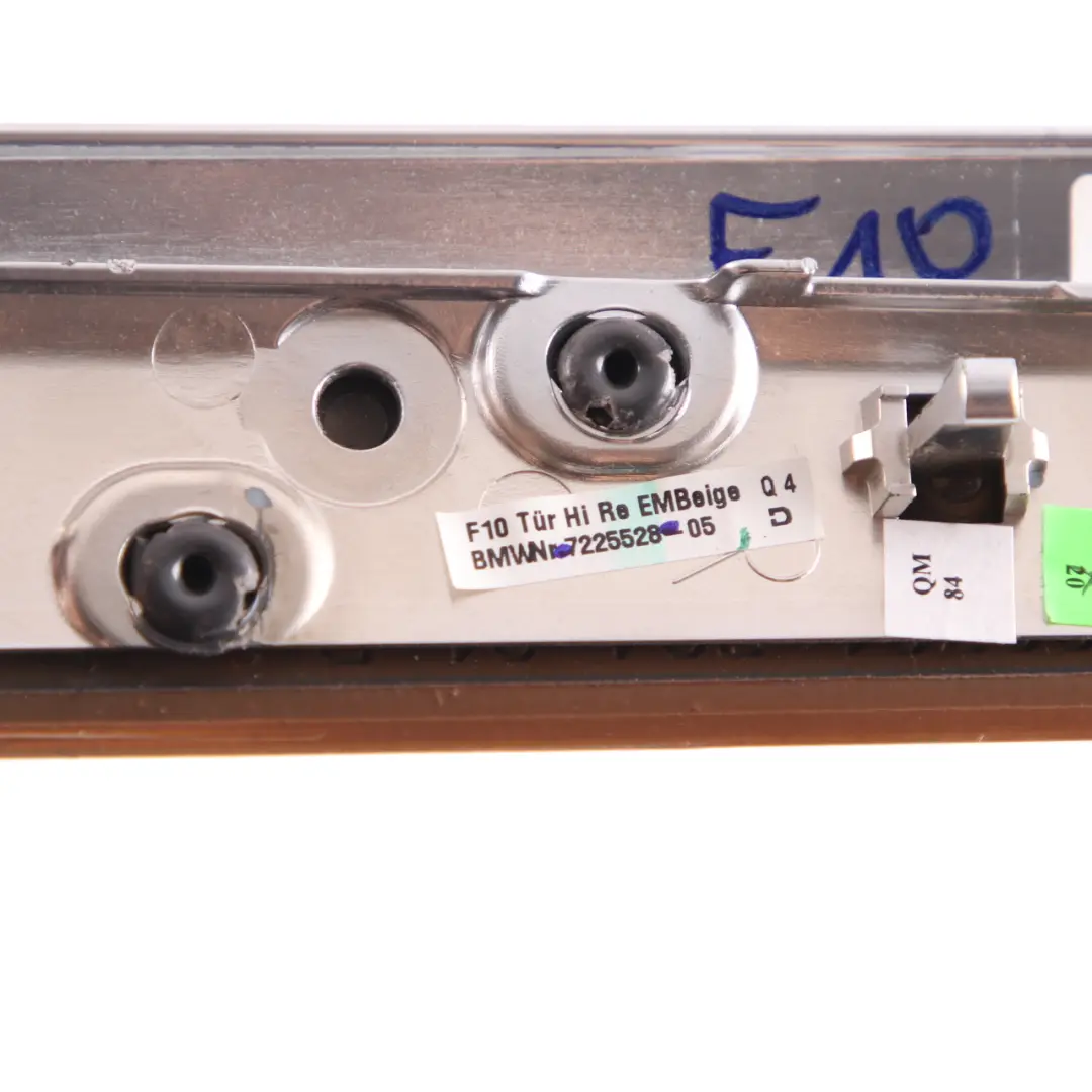 Door Strip BMW F10 F11 Decor Trim Rear Right O/S Cover Fine Wood Grain to with Part number 7225528 Door Strip BMW F10 F11 Decor Trim Rear Right O/S Cover Fine Wood Grain - SKU 7225528 - Part number 7225528