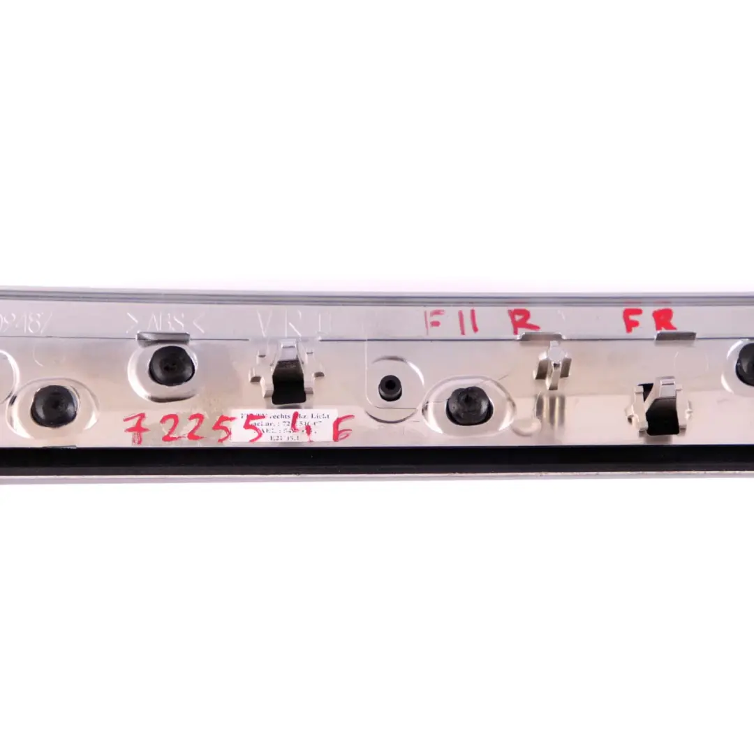 Interior Front Right Door Cover Handle Trim Strip Aluminium to BMW F10 F11 with Part number 7225546 BMW F10 F11 Interior Front Right Door Cover Handle Trim Strip Aluminium - SKU 7225546 - Part number 7225546