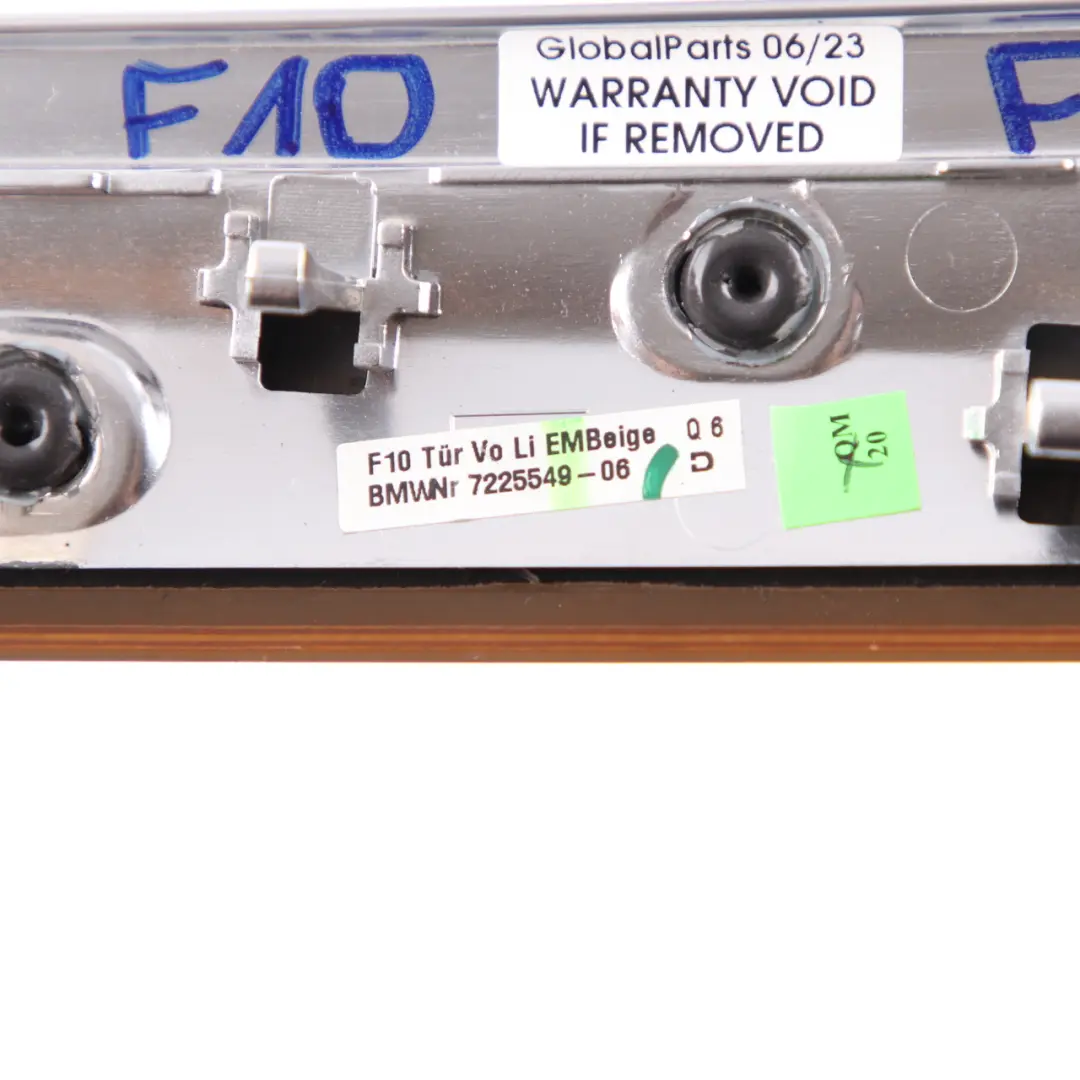 BMW F10 F11 Tür Leiste Zier Leiste Abdeckung Vorne Links Feines Holz Maserung - SKU 7225549 - Teilenummer 7225549