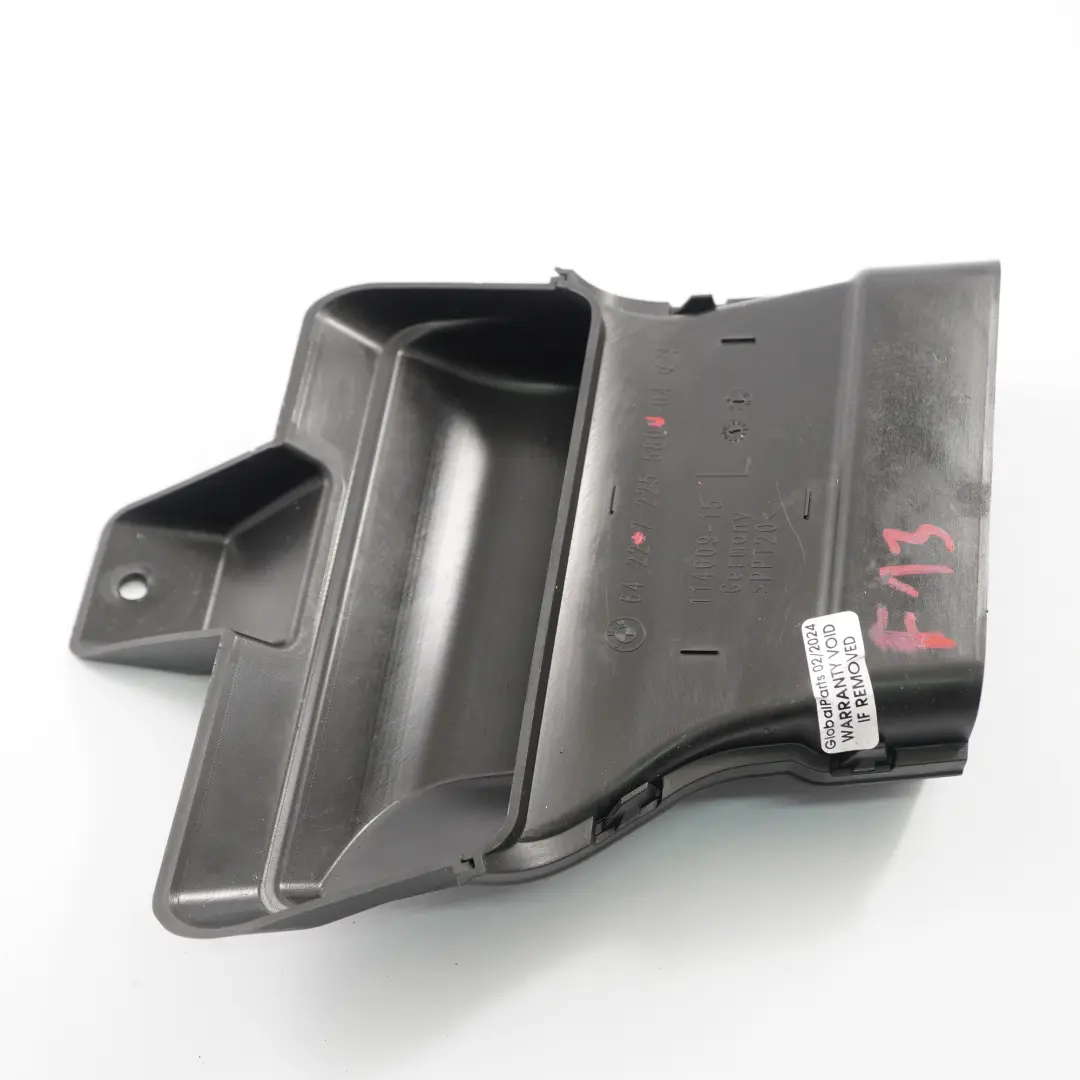  Conducto aire BMW F12 F13 Cubierta Canal Trasero Izquierdo Interior - SKU 7225580 - Número de pieza 7225580