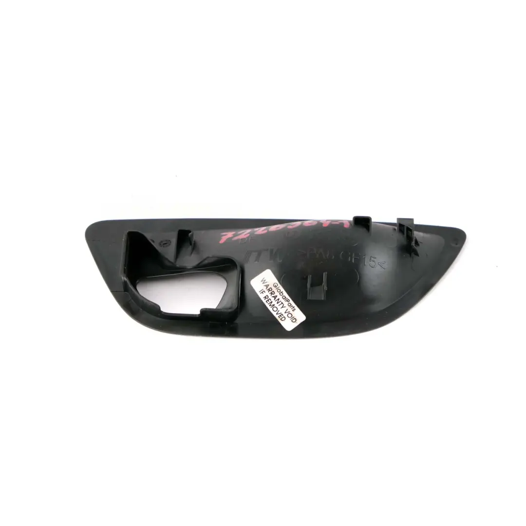 Interior Derecho O / S Abrepuertas Manija Cubierta Trim Negro para BMW F10 F11 con número de pieza 7226364 BMW F10 F11 Interior Derecho O / S Abrepuertas Manija Cubierta Trim Negro - SKU 7226364-1 - Número de pieza 7226364