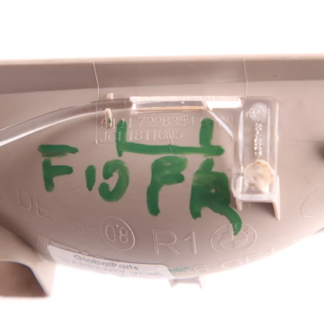 Handle Trim BMW F10 F11 Inside Front Right O/S Door Cover Venetobeige 7226354 to with Part number 7226366 Handle Trim BMW F10 F11 Inside Front Right O/S Door Cover Venetobeige 7226354 - SKU 7226366 - Part number 7226366