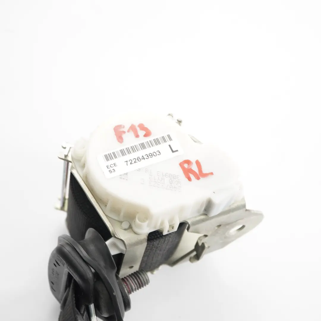 BMW F13 640d Ceinture de Sécurité Arrière Gauche Noir - SKU 722643903 - Numéro de pièce 722643903