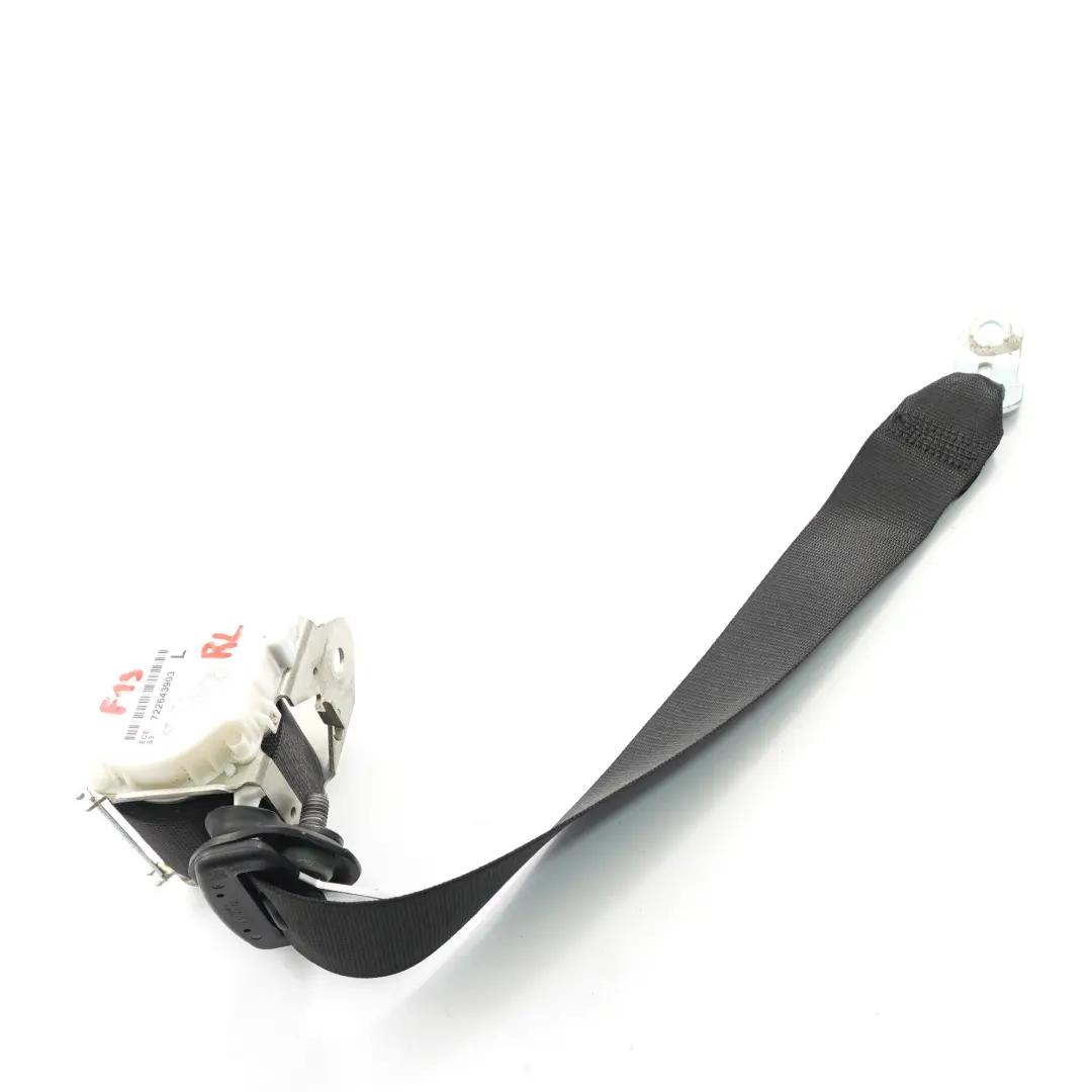 BMW F13 640d Ceinture de Sécurité Arrière Gauche Noir - SKU 722643903 - Numéro de pièce 722643903
