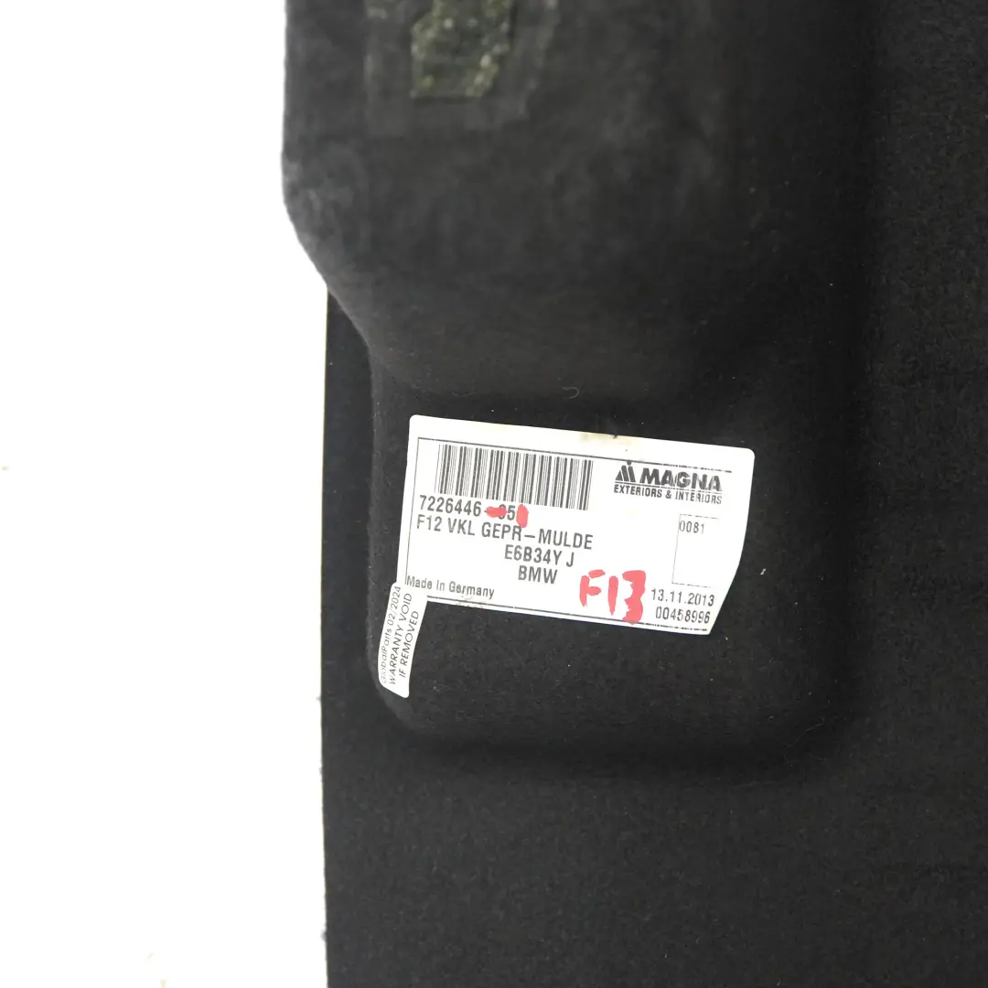  Trim del bagagliaio BMW F12 F06 Pannello di rivestimento del pavimento - SKU 7226446-1 - Numero di parte 7226446