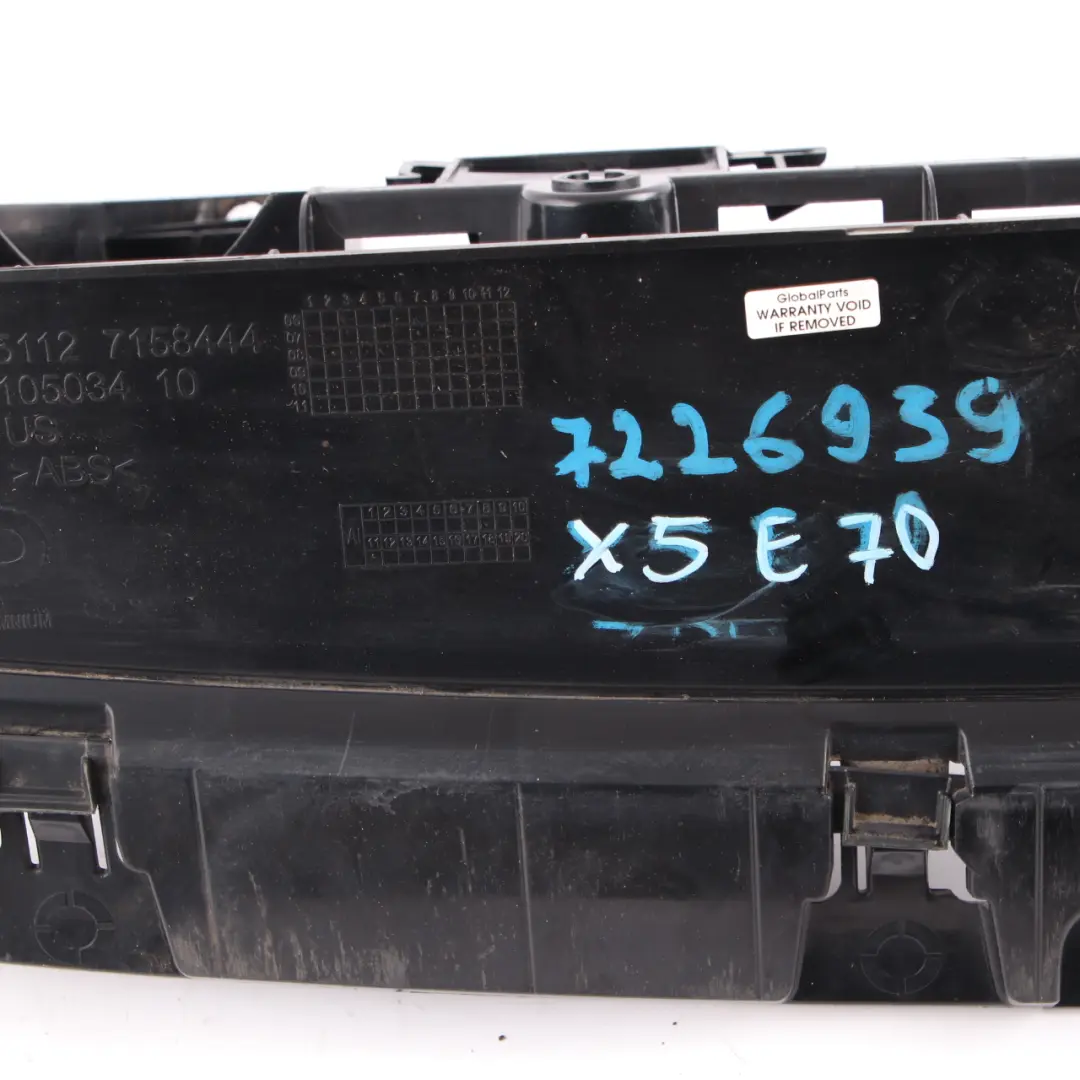 Stoßstangenhalterung Mitte Führung hinten Halterung Halter BMW X5 E70 - SKU 7226939-2 - Teilenummer 7226939