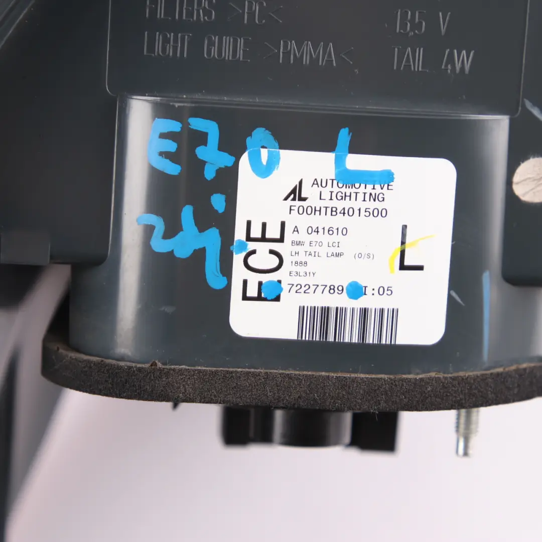 LED Retrofit Feu Arrière Dans Le Panneau Latéral Gauche pour BMW X5 E70 à propos du numéro de pièce 7227789 BMW X5 E70 LED Retrofit Feu Arrière Dans Le Panneau Latéral Gauche - SKU 7227789 - Numéro de pièce 7227789