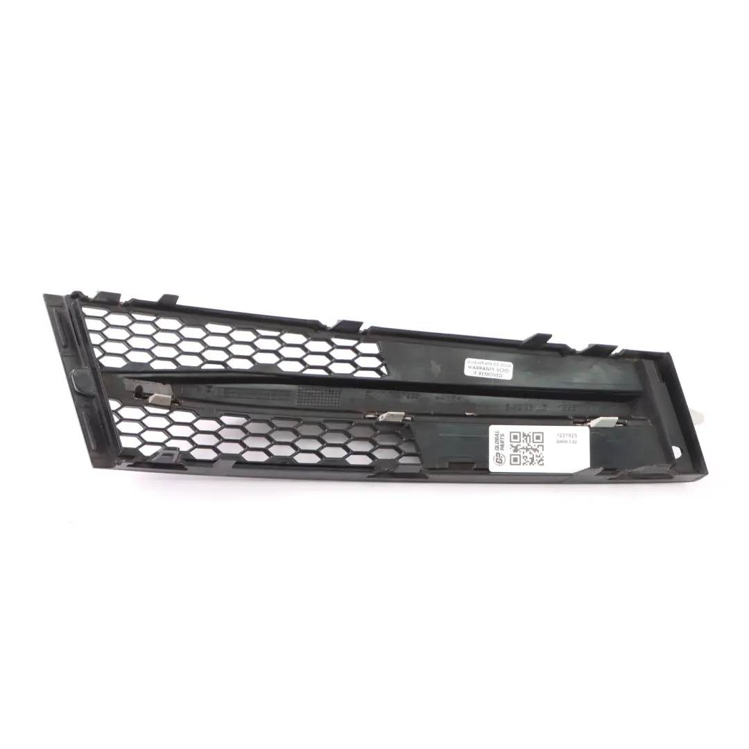 BMW E92 E93 LCI Grille radiateur Bumper Frontale Gauche Paneau garniture - SKU 7227923 - Numéro de pièce 7227923
