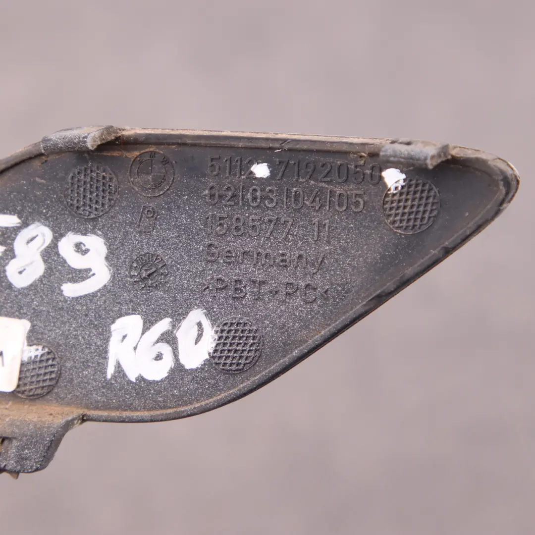 Bumper Flap BMW Z4 E89 Towing Eye Cover Trim Alpinweiss Alpine White 300 to Rear with Part number 7228112 Rear Bumper Flap BMW Z4 E89 Towing Eye Cover Trim Alpinweiss Alpine White 300 - SKU 7228112-AW - Part number 7228112