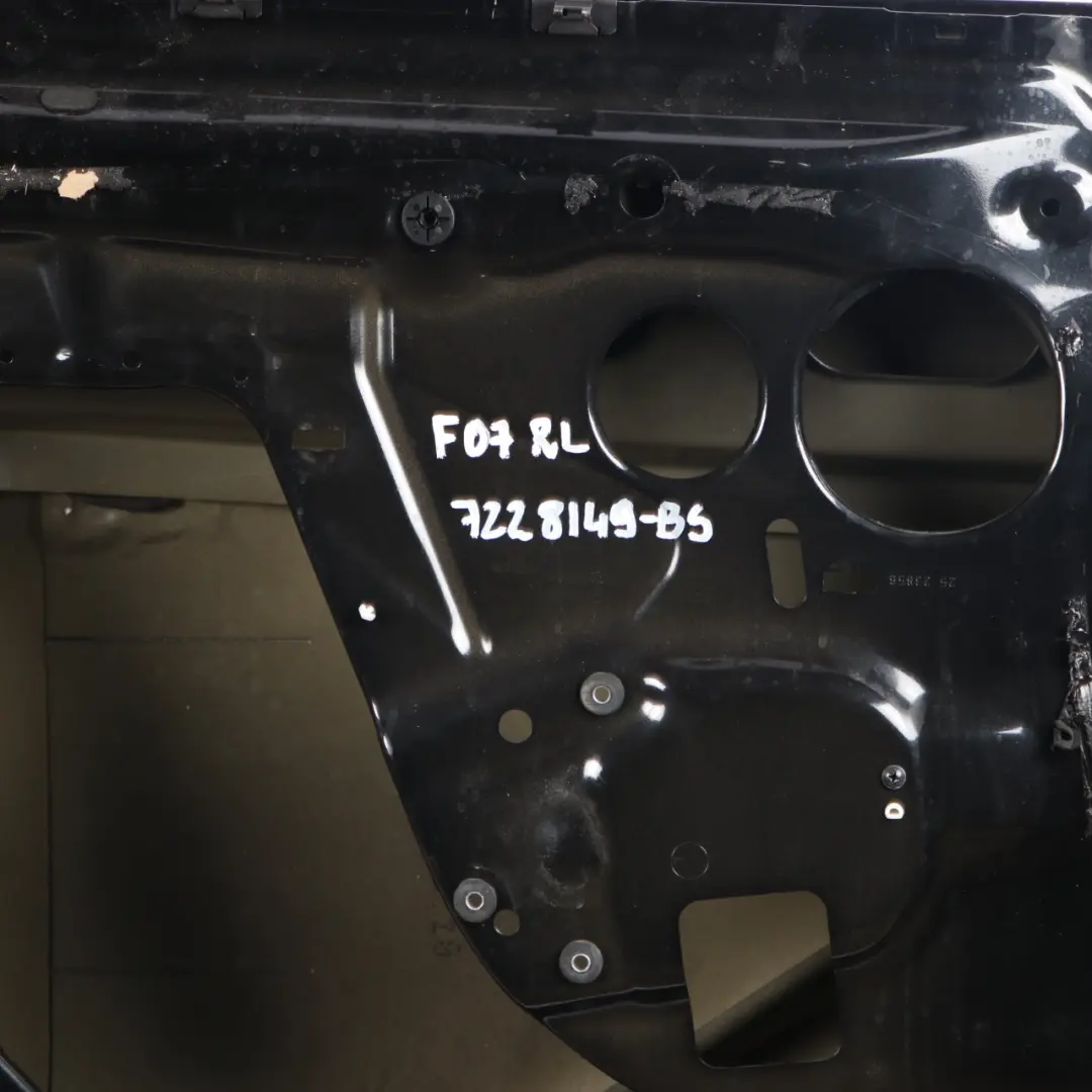 Door Rear Left N/S BMW F07 GT Black Sapphire Metallic - 475 to with Part number 7228149 Door Rear Left N/S BMW F07 GT Black Sapphire Metallic - 475 - SKU 7228149-BS - Part number 7228149