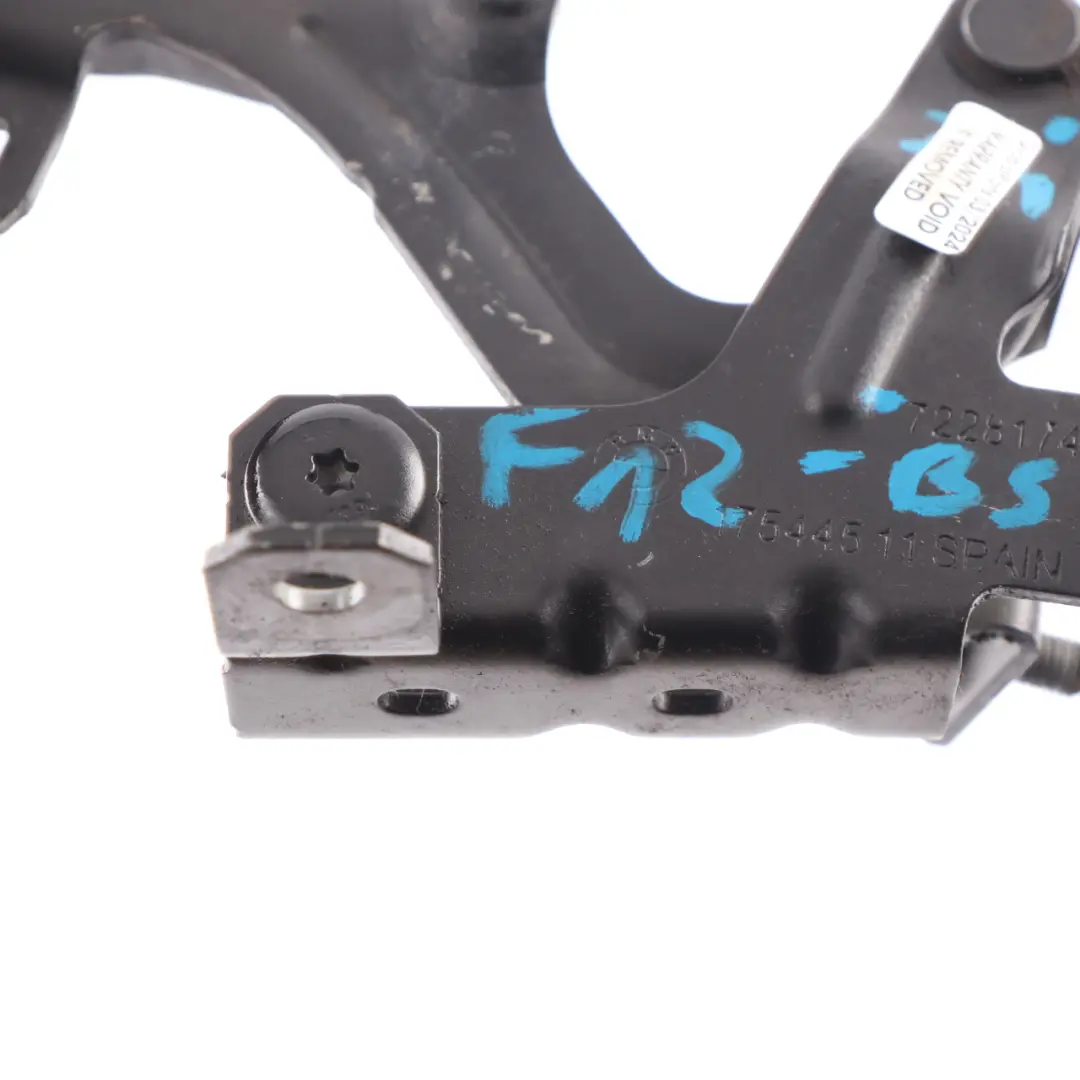 Trunk Boot Lid Hinge Right O/S Black Sapphire Metallic 475 7228174 to BMW F12 with Part number 7228180 BMW F12 Trunk Boot Lid Hinge Right O/S Black Sapphire Metallic 475 7228174 - SKU 7228174-BS - Part number 7228180