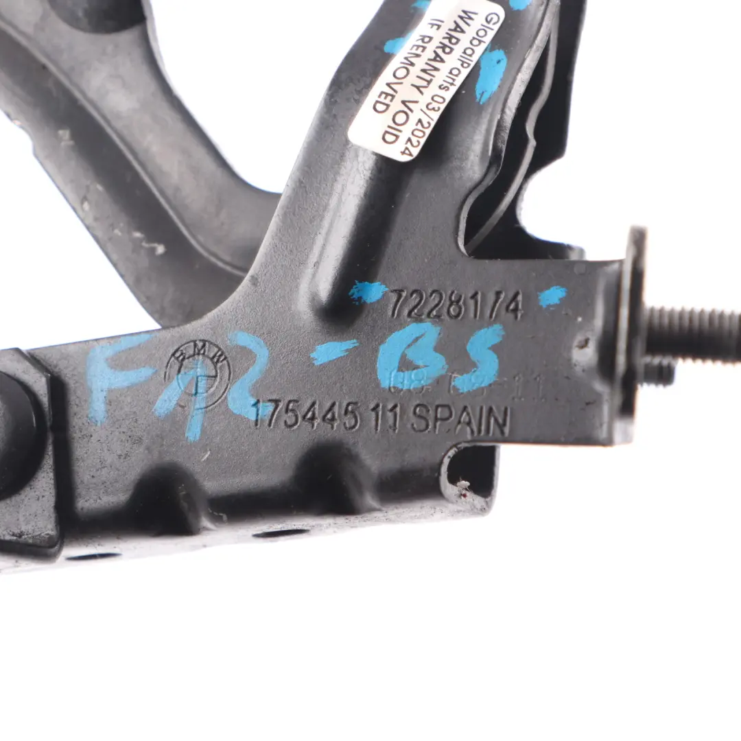 Trunk Boot Lid Hinge Right O/S Black Sapphire Metallic 475 7228174 to BMW F12 with Part number 7228180 BMW F12 Trunk Boot Lid Hinge Right O/S Black Sapphire Metallic 475 7228174 - SKU 7228174-BS - Part number 7228180