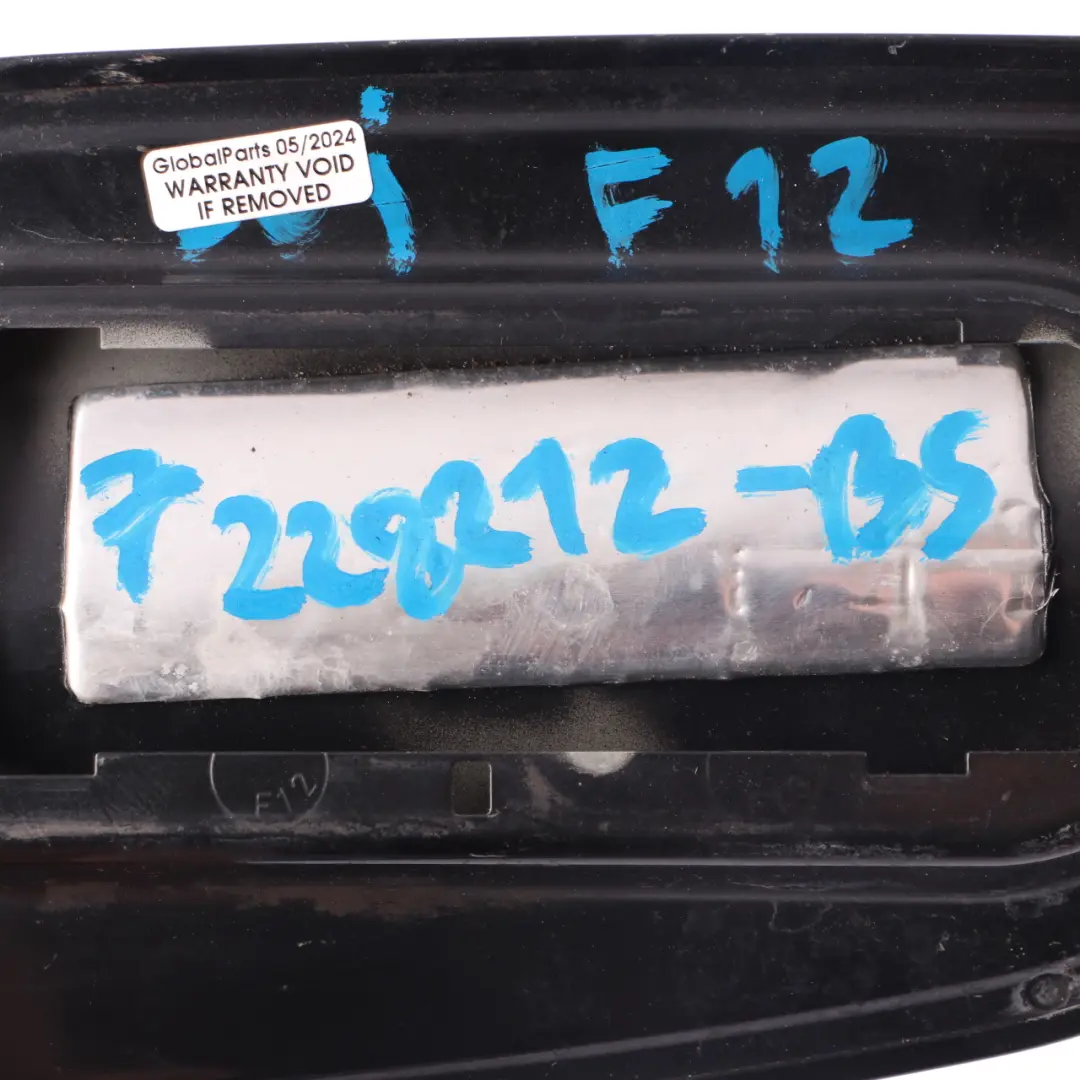 BMW F12 F13 Klapka Pokrywa Wlewu Paliwa Czarna Carbonschwarz 416 - SKU 7228212-BS - Numer Części 7228212