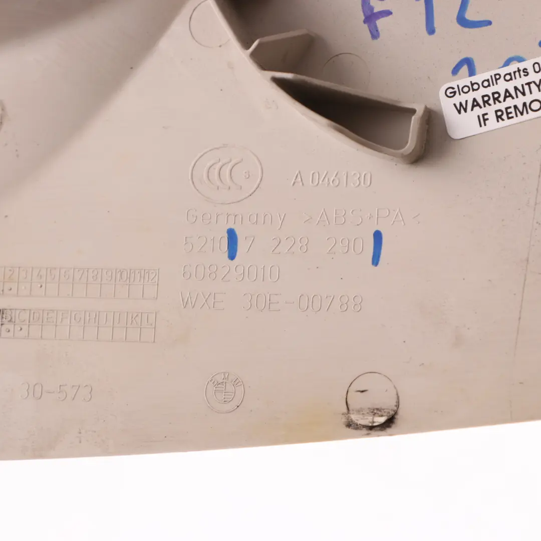 Pannello Sedile BMW F12 Anteriore Destro Sedile Esterno Inferiore per con numero di parte 7269672 Pannello Sedile BMW F12 Anteriore Destro Sedile Esterno Inferiore - SKU 7228290 - Numero di parte 7269672