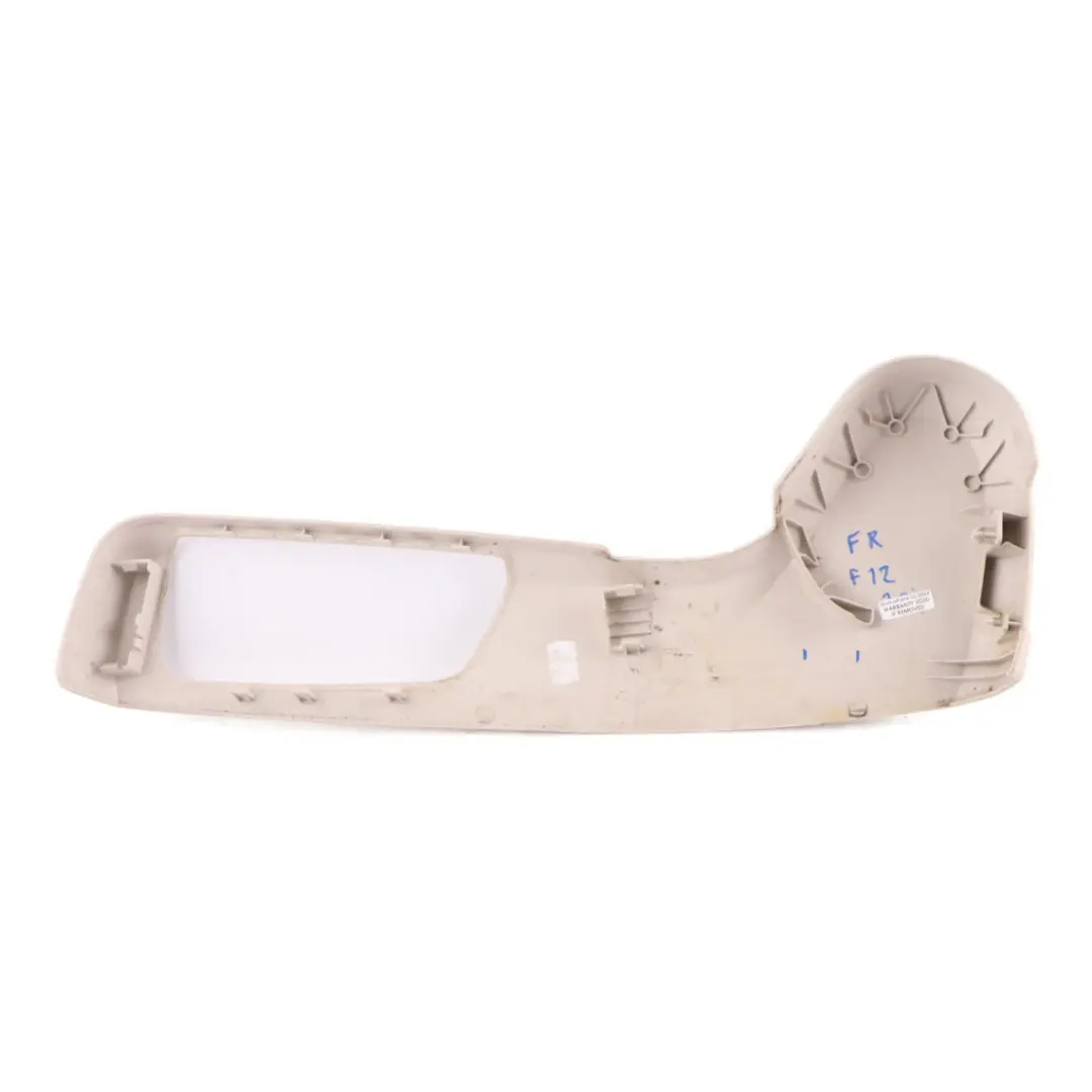Seat Panel BMW F12 Front Right O/S Seat Outer Lower Trim Elfenbeinweiss - SKU 7228290 - Part number 7269672