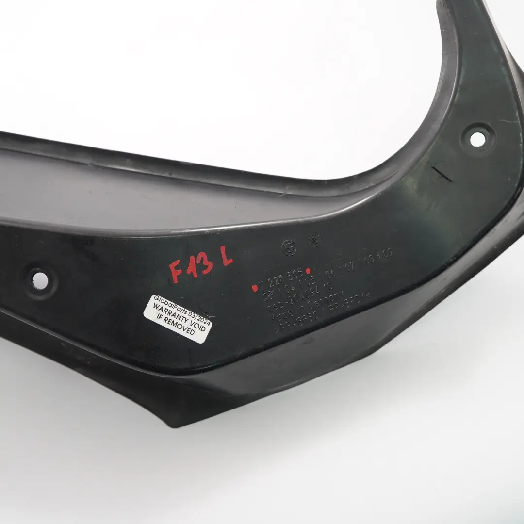  Cubre Canaleta BMW F06 F13 Trasero Izquierdo Maletero Goter Perfil riel - SKU 7228505 - Número de pieza 7228505