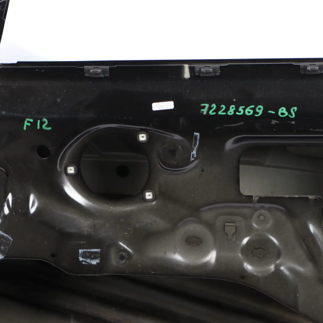 Door Front Left N/S Black Sapphire Metallic - 475 to BMW F12 F13 with Part number 7228569 BMW F12 F13 Door Front Left N/S Black Sapphire Metallic - 475 - SKU 7228569-BS - Part number 7228569
