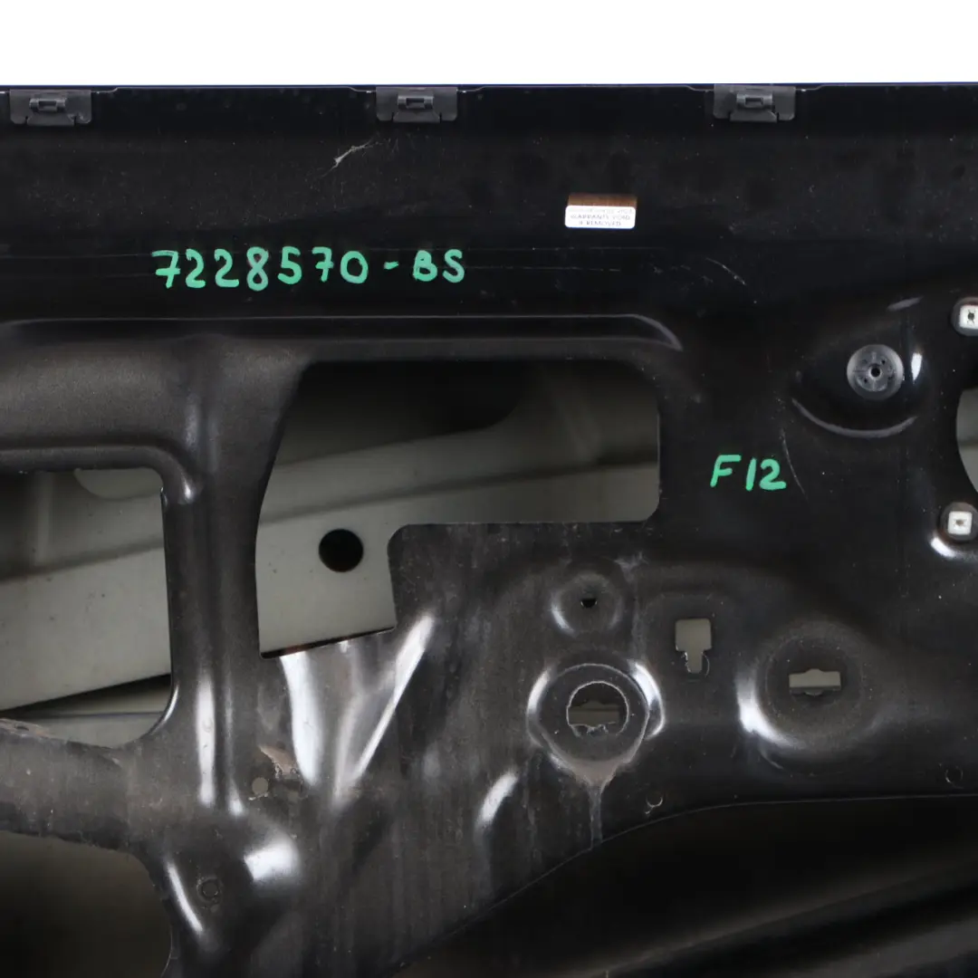 Door Front Right O/S Black Sapphire Metallic - 475 to BMW F12 F13 with Part number 7228570 BMW F12 F13 Door Front Right O/S Black Sapphire Metallic - 475 - SKU 7228570-BS - Part number 7228570