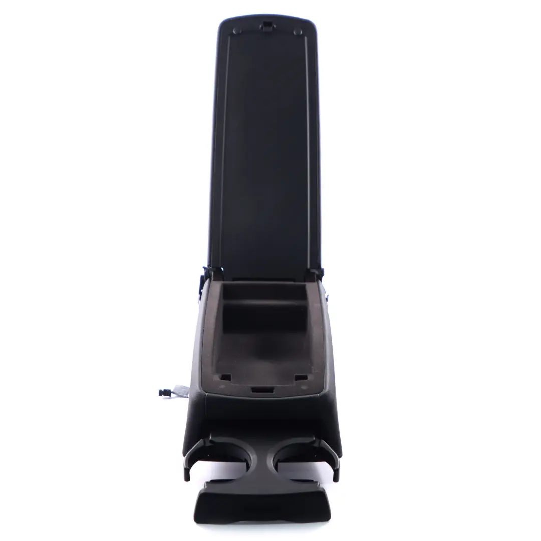 Armrest BMW F01 Centre Middle Tray Cup Holder Leather Black to Rear Seat with Part number 7228656 Rear Seat Armrest BMW F01 Centre Middle Tray Cup Holder Leather Black - SKU 7228656 - Part number 7228656