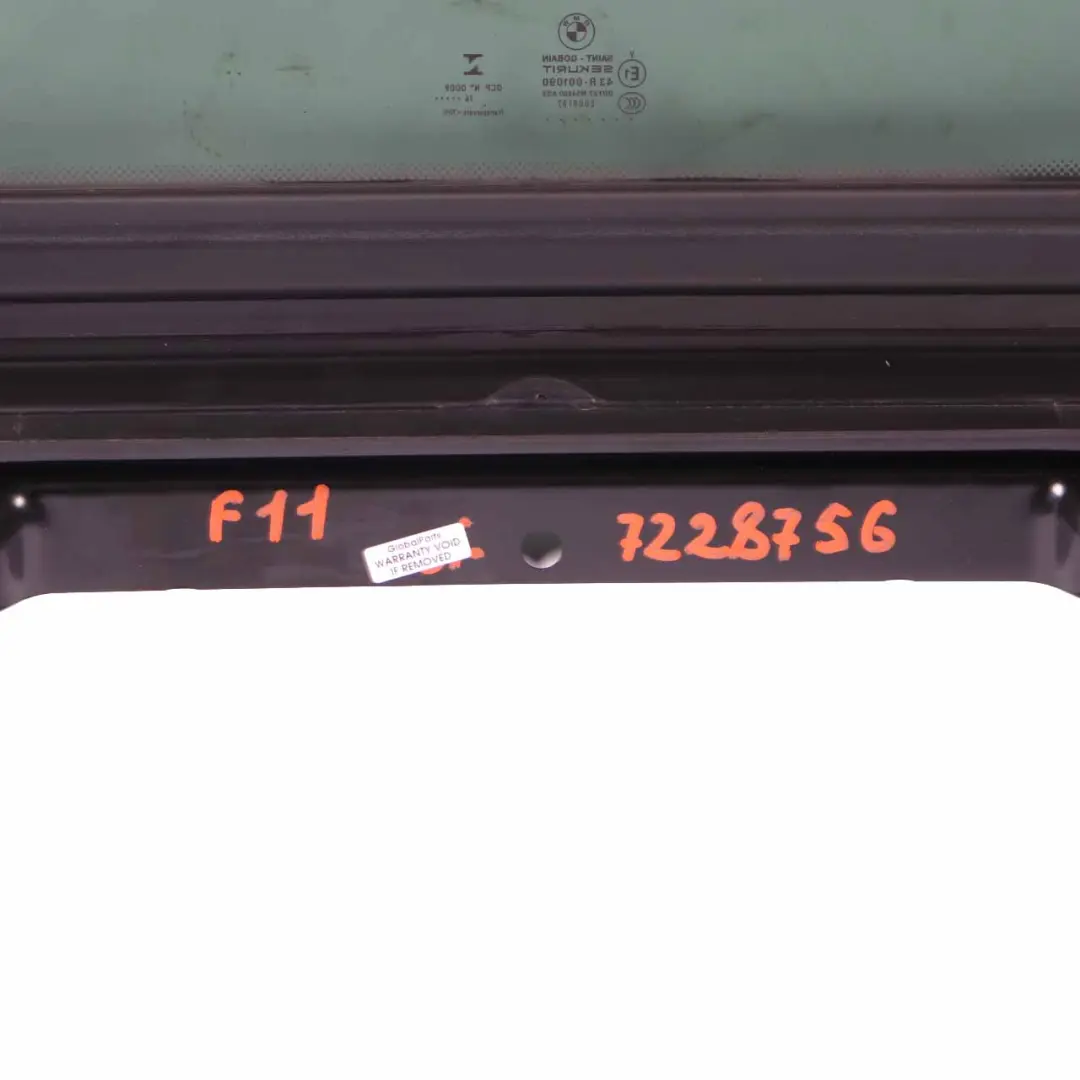 Panoramic Sunroof BMW F11 Touring Rear Sliding Glass Roof Cover Window AS3 to with Part number 7228756 Panoramic Sunroof BMW F11 Touring Rear Sliding Glass Roof Cover Window AS3 - SKU 7228756 - Part number 7228756