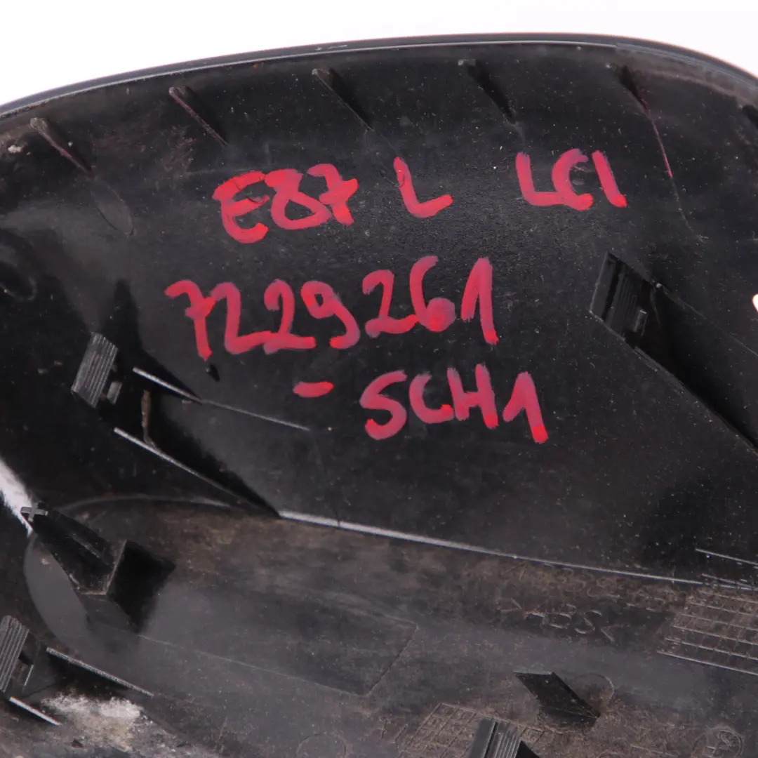 Wing Mirror BMW E81 E87 LCI Cap Casing Left N/S Schwarz 2 Black 668 to Cover with Part number 7229261 Cover Wing Mirror BMW E81 E87 LCI Cap Casing Left N/S Schwarz 2 Black 668 - SKU 7229261-SCH1 - Part number 7229261