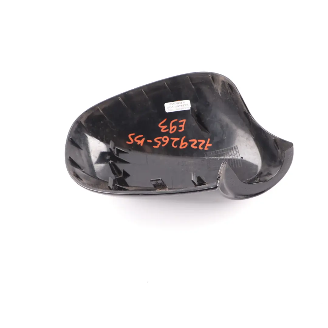 BMW E92 E93 LCI Osłona Obudowa Lusterka Lewa Czarna Black Sapphire 475 - SKU 7229265-BS - Numer Części 7229265