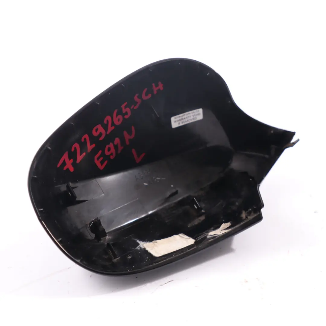 BMW E92 E93 LCI Obudowa Lusterka Lewa Czarna - SKU 7229265-SCH - Numer Części 7229265