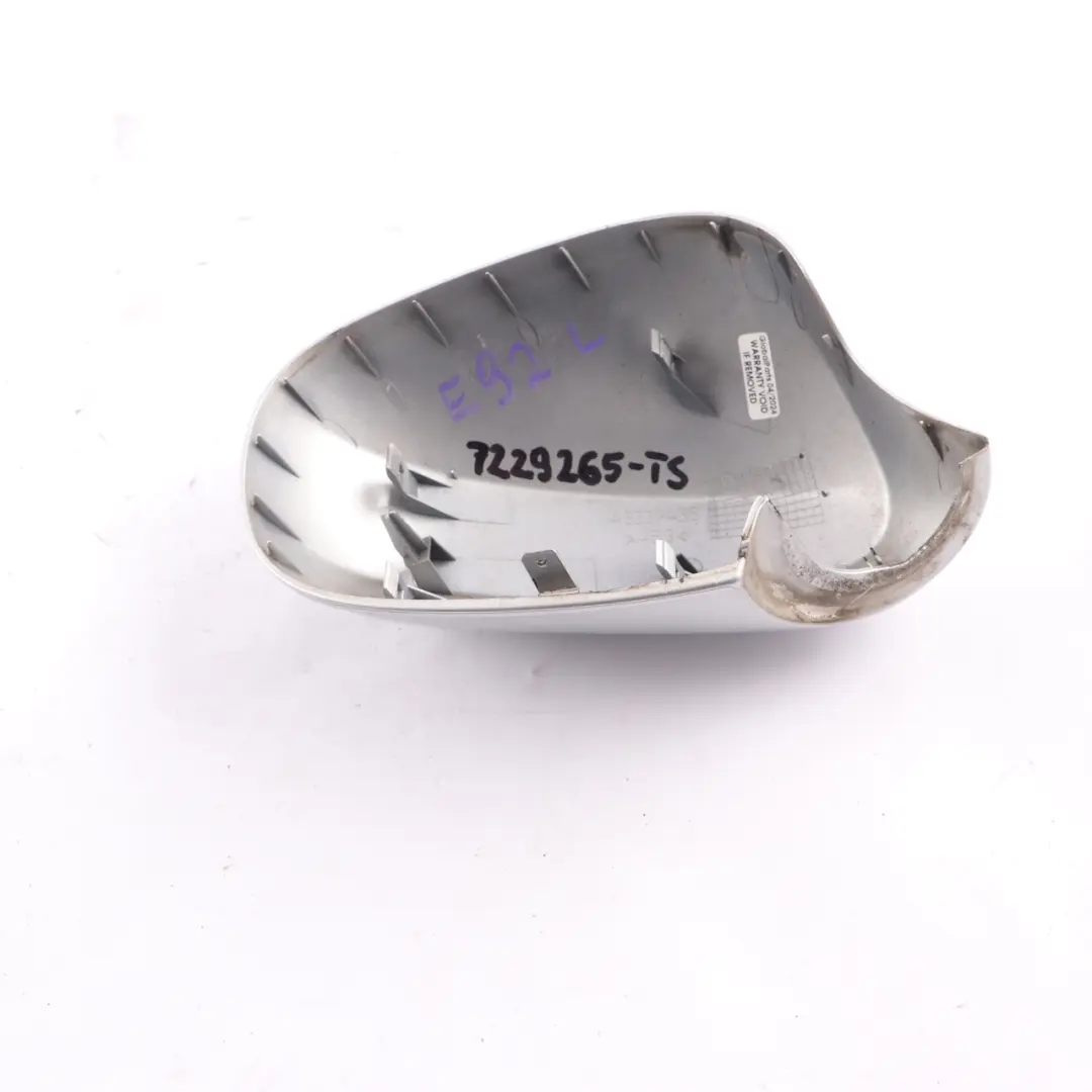 Tapa Espejo BMW E92 E93 LCI Izquierda Tapa Carcasa Titansilber Plata - 354 para con número de pieza 7229265 Tapa Espejo BMW E92 E93 LCI Izquierda Tapa Carcasa Titansilber Plata - 354 - SKU 7229265-TS - Número de pieza 7229265