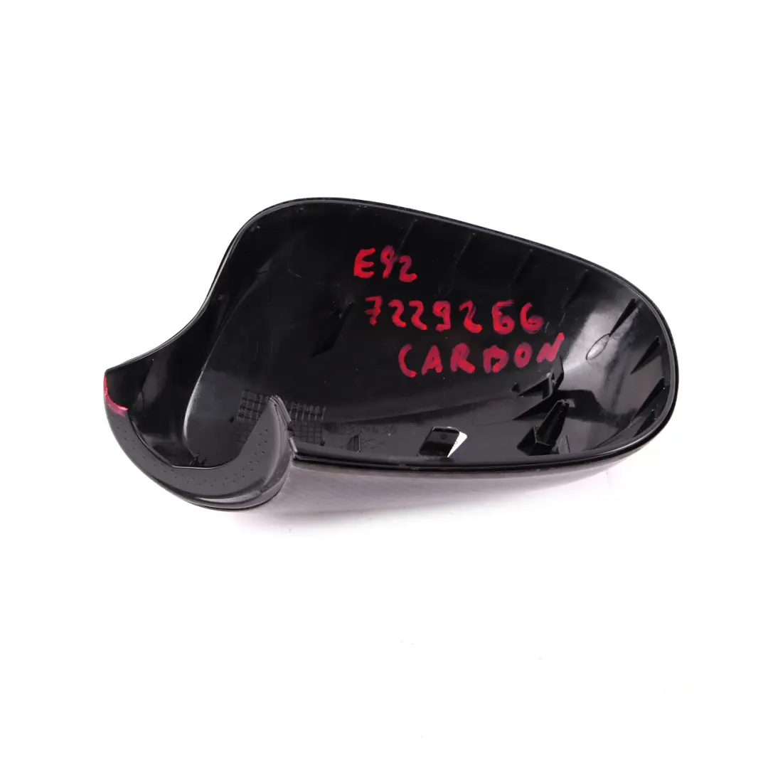 Right Cover Cap O/S Casing Housing Wing Mirror Carbon to BMW 3 Series E92 E93 LCI with Part number 7229266 BMW 3 Series E92 E93 LCI Right Cover Cap O/S Casing Housing Wing Mirror Carbon - SKU 7229266-CARBON - Part number 7229266