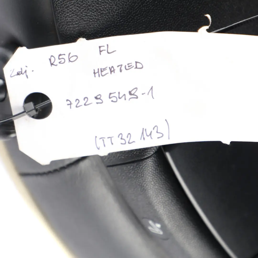 Front Seat Mini Cooper R55 R56 Sport Heated Black Leather Left Side N/S to with Part number 7229549 Front Seat Mini Cooper R55 R56 Sport Heated Black Leather Left Side N/S - SKU 7229549-1 - Part number 7229549