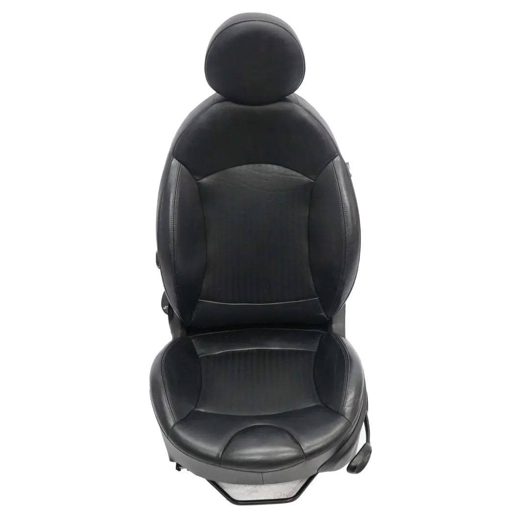 Heated Sport Black Leather Front Left N/S Seat Side to Mini Cooper One R55 R56 R57 with Part number 7229557 Mini Cooper One R55 R56 R57 Heated Sport Black Leather Front Left N/S Seat Side - SKU 7229557-1 - Part number 7229557