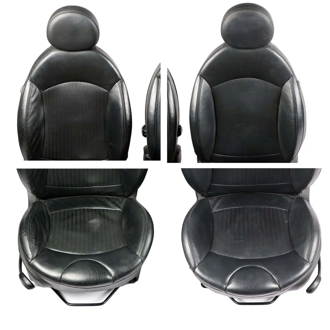 Mini Cooper One R56 Sport Full Leather Black Interior Seats Seat Front Rear - SKU 7229558-4 - Part number 7229558