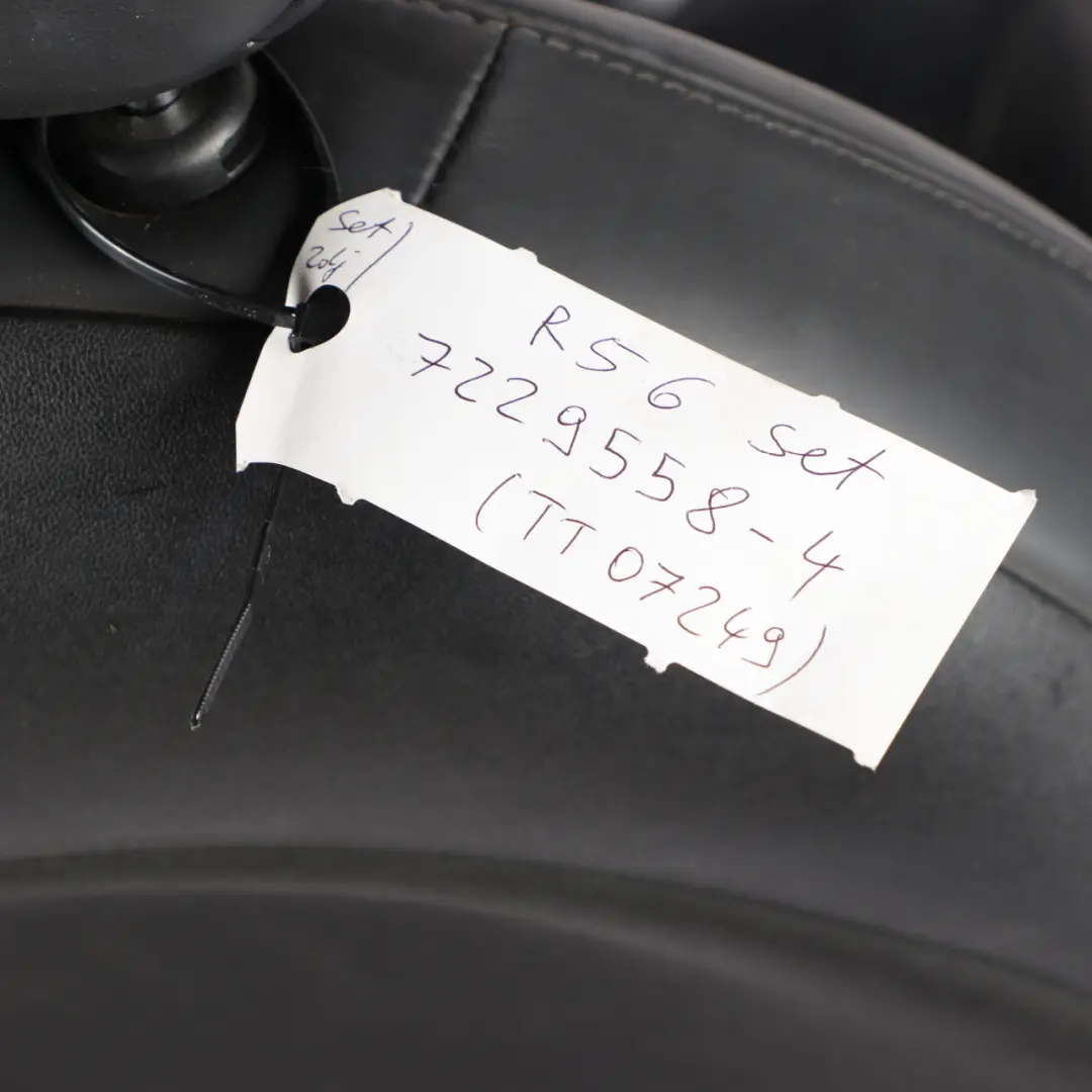 Leather Black Interior Seats Seat Front Rear to Mini Cooper One R56 Sport Full with Part number 7229558 Mini Cooper One R56 Sport Full Leather Black Interior Seats Seat Front Rear - SKU 7229558-4 - Part number 7229558