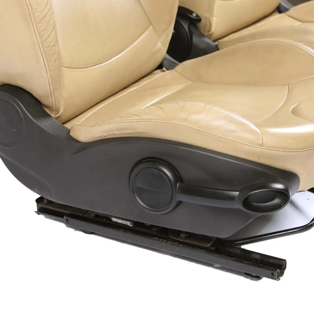 Beige Leather Seats Seat Set to Mini Cooper One R57 Cabrio Convertible Sport Tuscan with Part number 7229569 Mini Cooper One R57 Cabrio Convertible Sport Tuscan Beige Leather Seats Seat Set - SKU 7229569-1 - Part number 7229569
