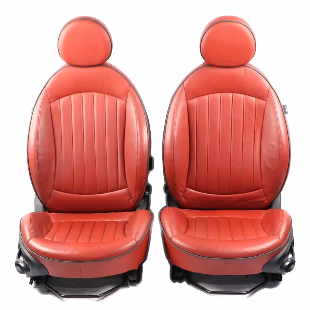  Leather Seats Mini R56 Heated Sport Lounge Redwood Red Interior Front Rear Seat - SKU 7229613-1 - Part number 7229613