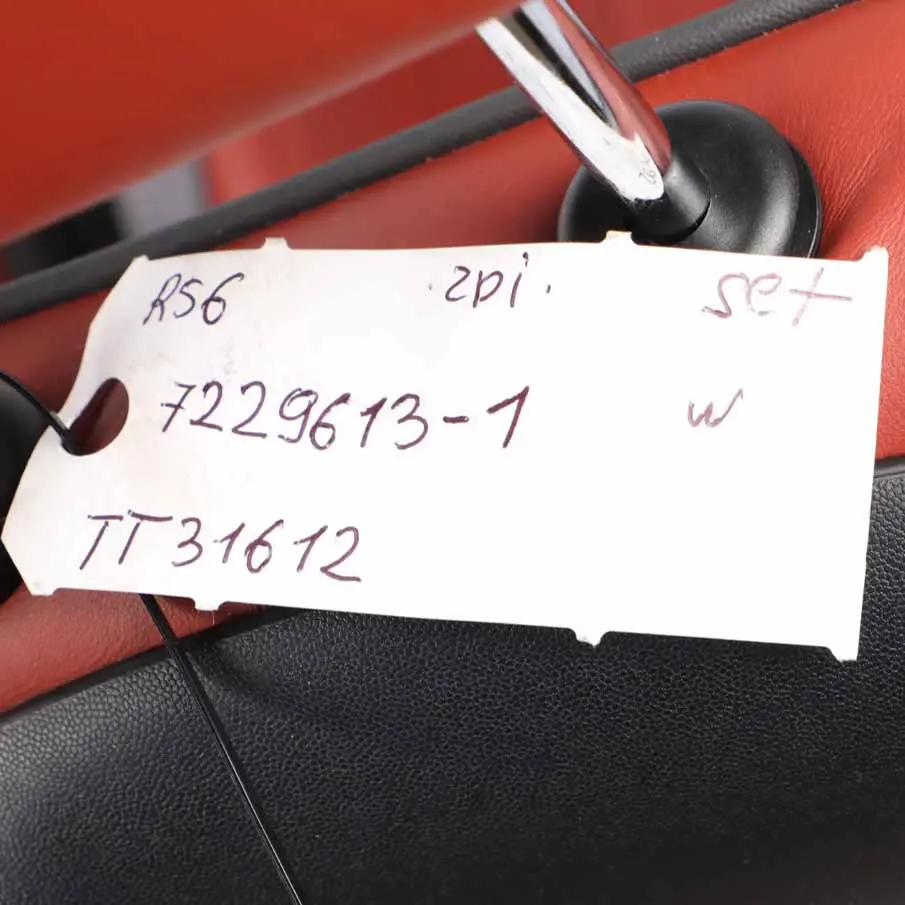  Leather Seats Mini R56 Heated Sport Lounge Redwood Red Interior Front Rear Seat - SKU 7229613-1 - Part number 7229613
