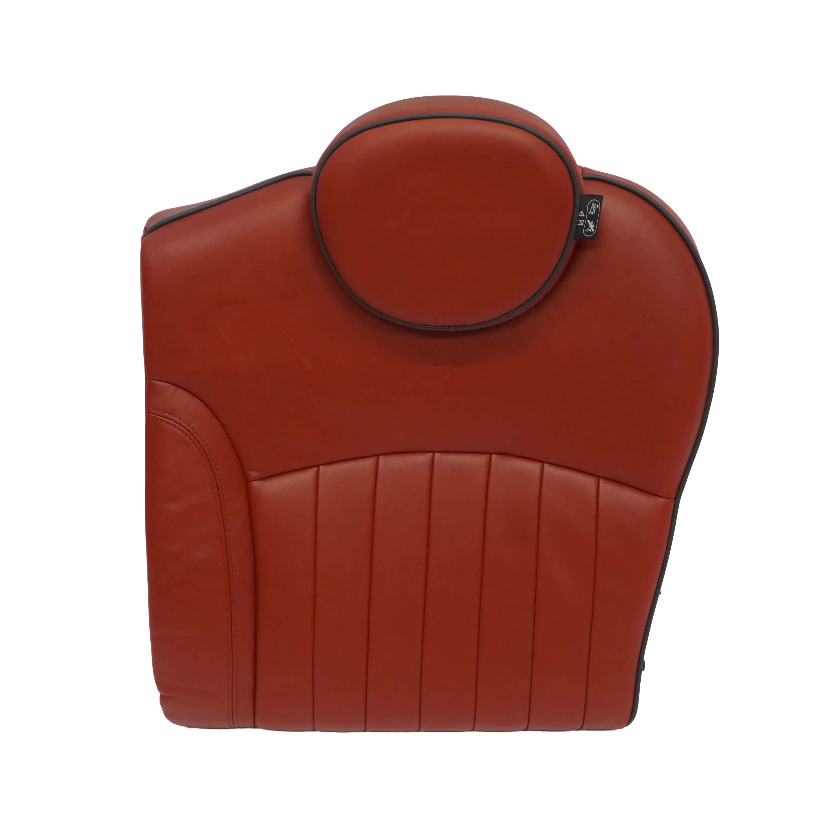 Mini Cooper R55 R56 Rear Left N/S Seat Backrest Leather Redwood Red