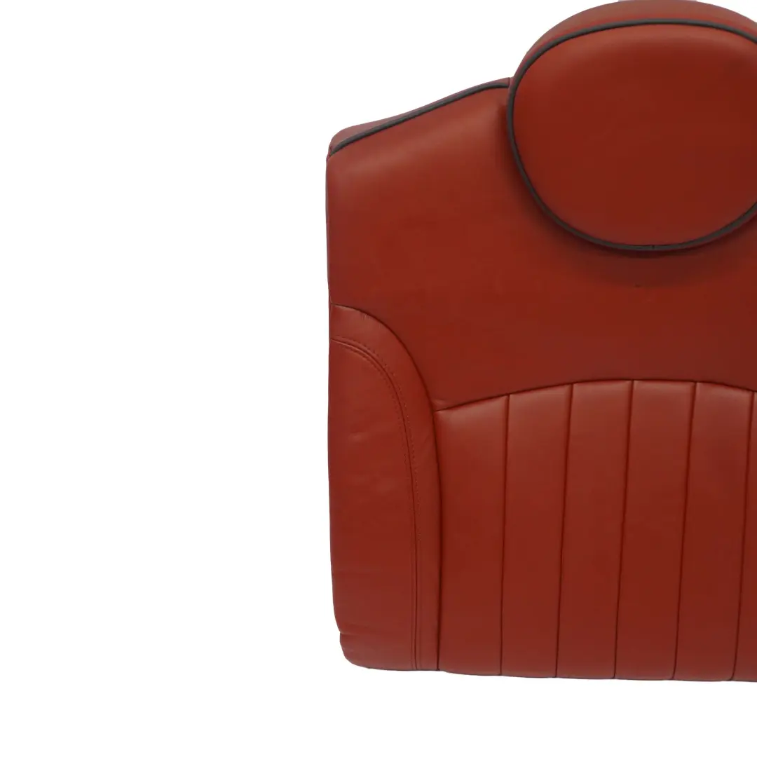 Mini Cooper R55 R56 Rear Left N/S Seat Backrest Leather Redwood Red - SKU 7229629 - Part number 7229629