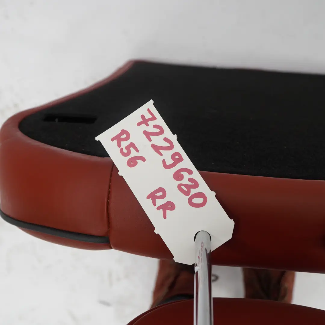Mini Cooper R55 R56 Rear Right O/S Seat Backrest Leather Redwood Red - SKU 7229630 - Part number 7229630