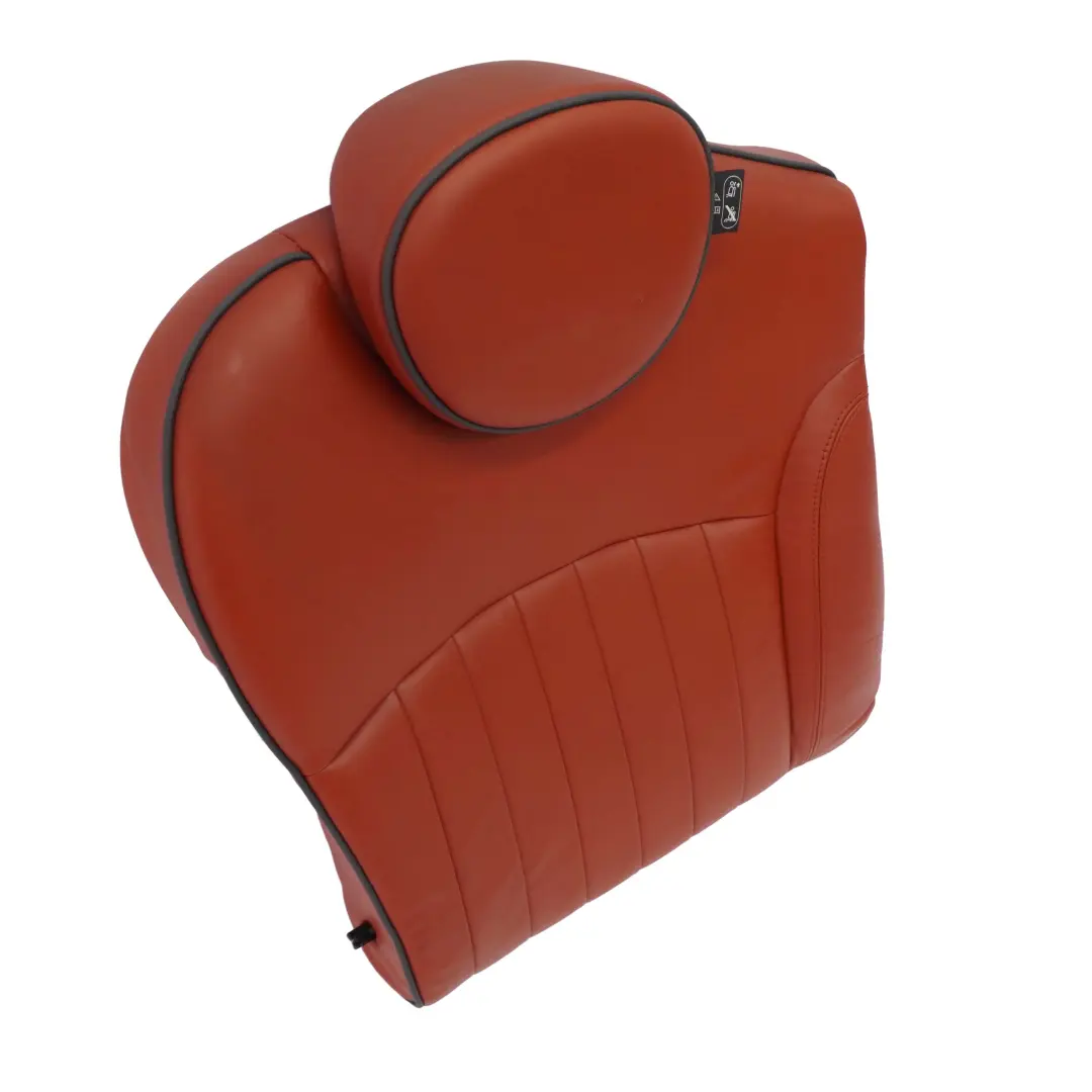 Mini Cooper R55 R56 Rear Right O/S Seat Backrest Leather Redwood Red - SKU 7229630 - Part number 7229630