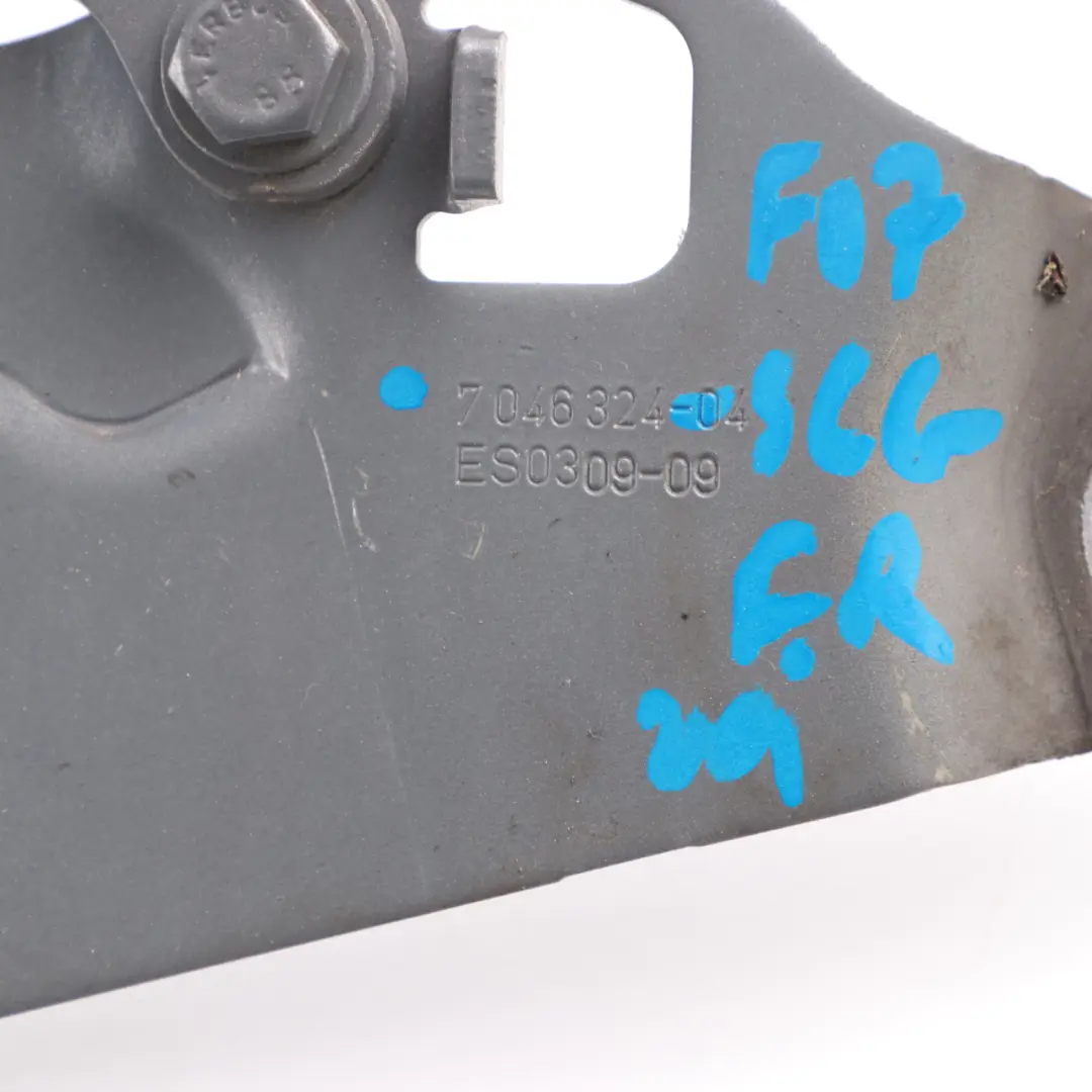 Hood Bonnet Hinge Front Right O/S Space Grey - A52 7046324 to BMW F07 GT Engine with Part number 7229636 BMW F07 GT Engine Hood Bonnet Hinge Front Right O/S Space Grey - A52 7046324 - SKU 7229636-SCG - Part number 7229636