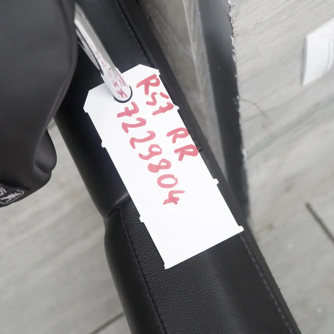 Rücksitz Lehne Bezug Leder Hinten Rechts Carbon Schwarz für Mini Cooper R57 Cabrio mit Teilenummer 7229804 Mini Cooper R57 Cabrio Rücksitz Lehne Bezug Leder Hinten Rechts Carbon Schwarz - SKU 7229804 - Teilenummer 7229804