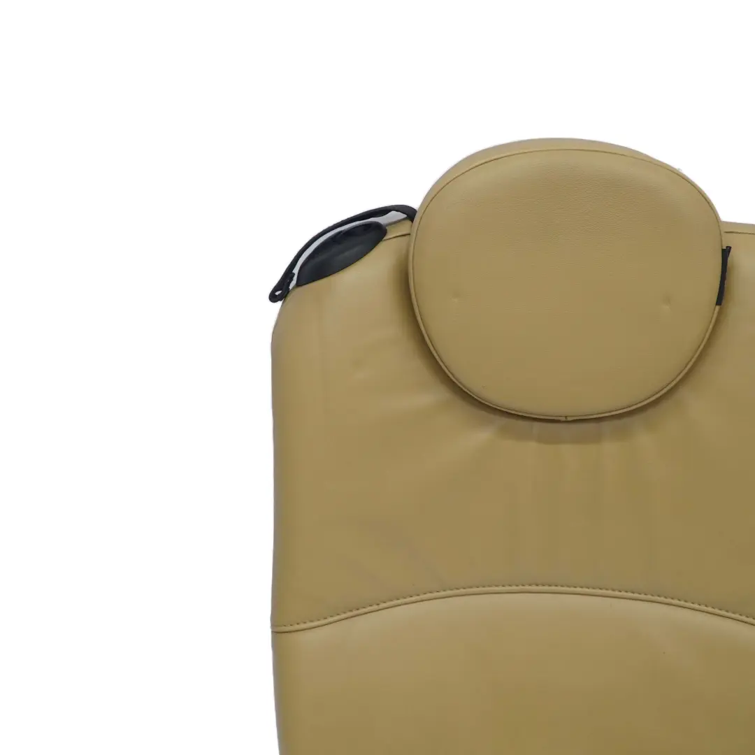 Trasero Derecho Asiento Respaldo Cuero Beige Toscana para Mini Cooper One R57 Cabrio con número de pieza 7229808 Mini Cooper One R57 Cabrio Trasero Derecho Asiento Respaldo Cuero Beige Toscana - SKU 7229808 - Número de pieza 7229808