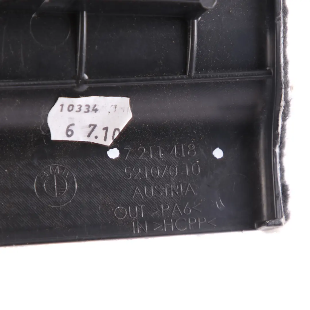 BMW F07 Scatola distribuzione bagagliaio Coperchio pannello nero 7246365 - SKU 7229824 - Numero di parte 7229824