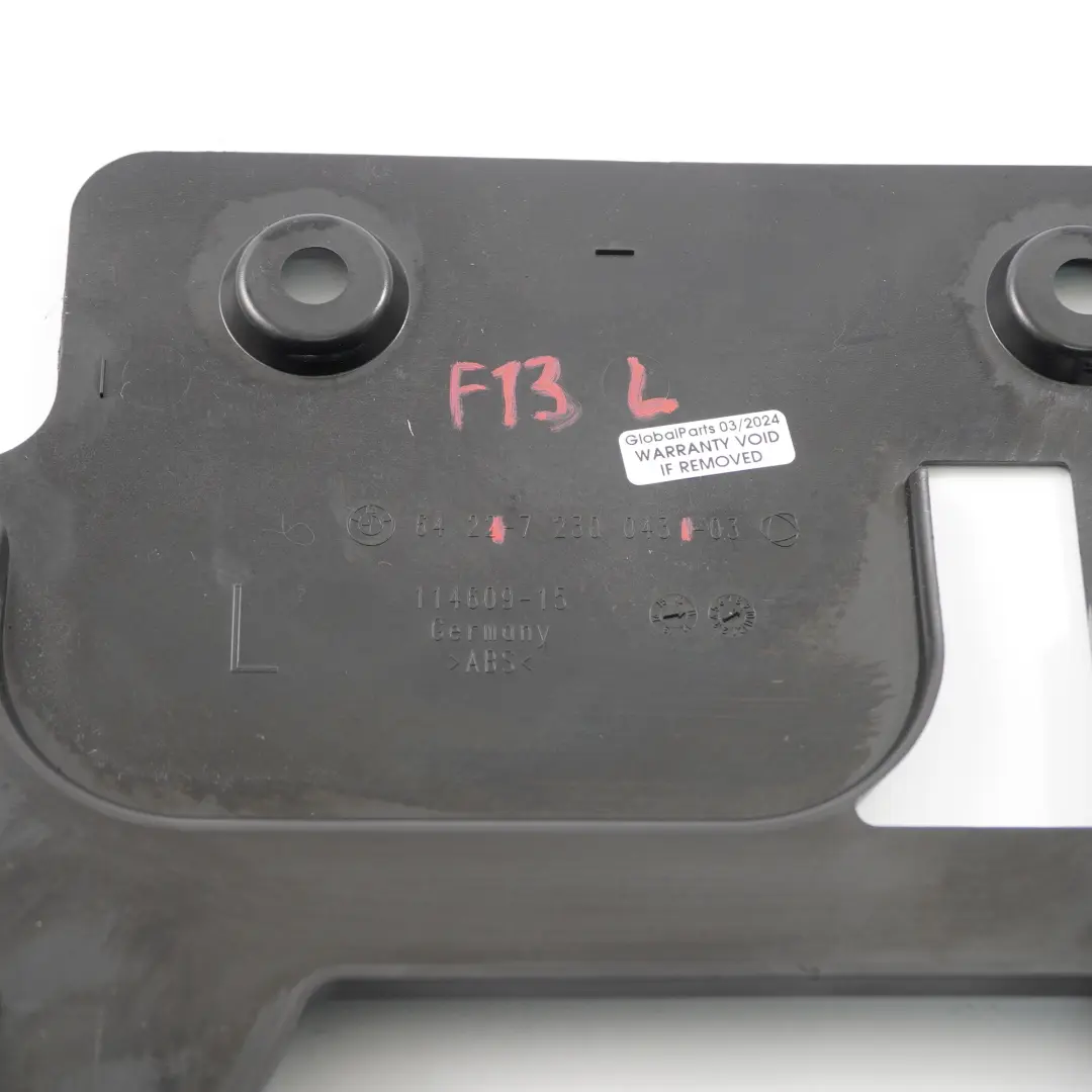 BMW F12 F13 Kanał Powietrza Kabiny Dolny Lewy Tył - SKU 7230043 - Numer Części 7230043
