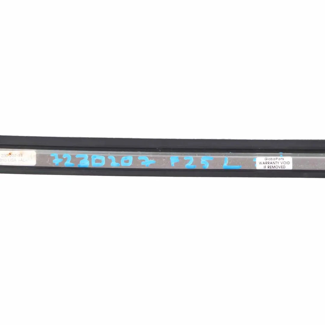 BMW X3 F25 Barandilla techo Izquierda Rack Moldura Moldura Plata Strip - SKU 7230207 - Número de pieza 7230207