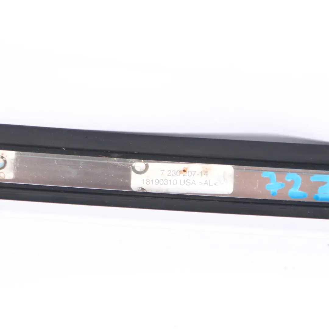 BMW X3 F25 Barandilla techo Izquierda Rack Moldura Moldura Plata Strip - SKU 7230207 - Número de pieza 7230207