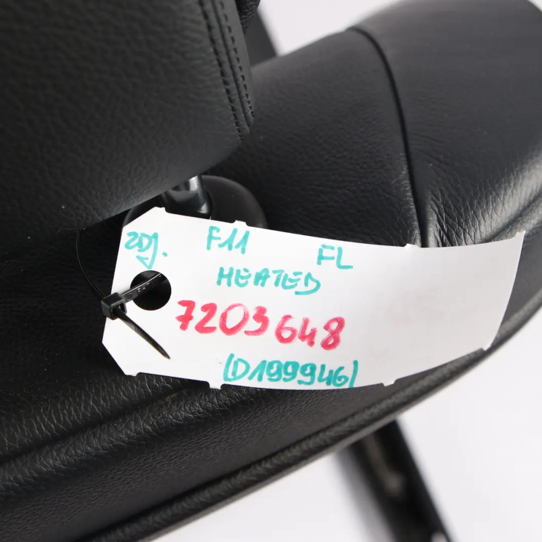 BMW F10 F11 LCI Asiento Delantero Calefactable Izquierdo Cuero Negro Dakota - SKU 7230648 - Número de pieza 7230648