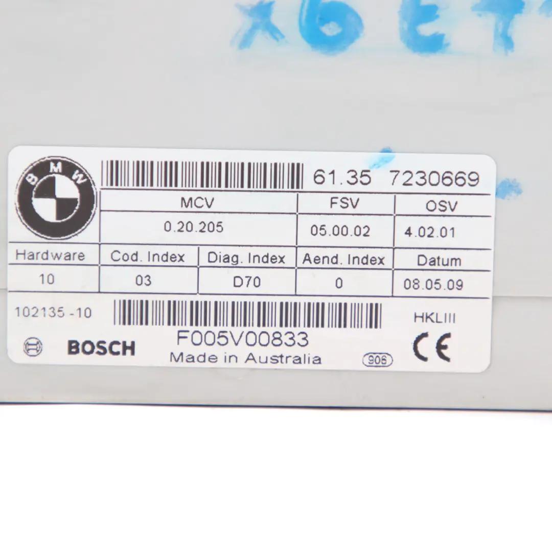 BMW E70 E71 Steuergerät Heckklappenlift 7207576 - SKU 7230669 - Teilenummer 7230669